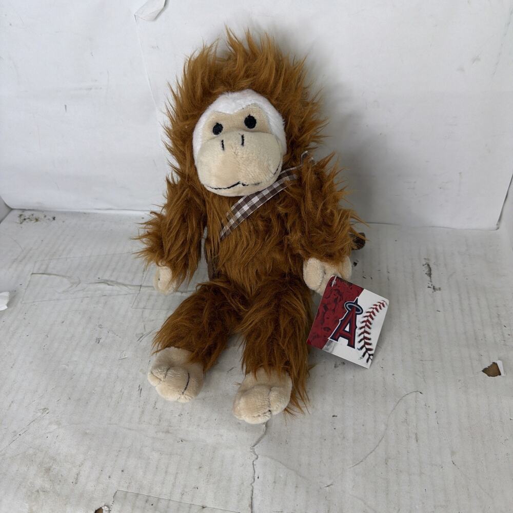 MLB Los Angeles Anaheim Angels Star Wars Chewbacca 10" Plush Rally Monkey W/ Tag